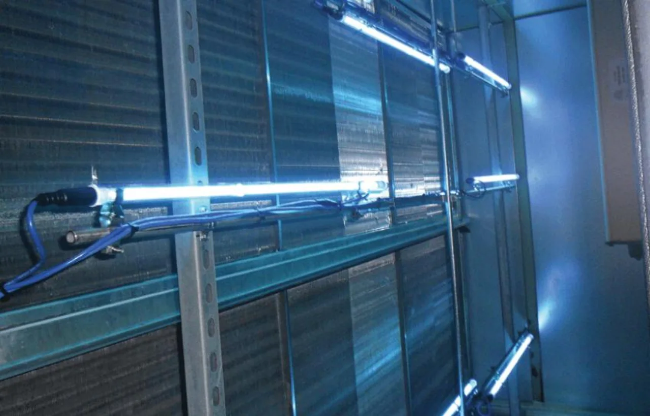 Multiple UV lights installed inside air duct system for air purification